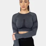 Majica za trening - Crop Amplify dugi rukav