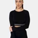 Majica za trening - Crop Amplify dugi rukav
