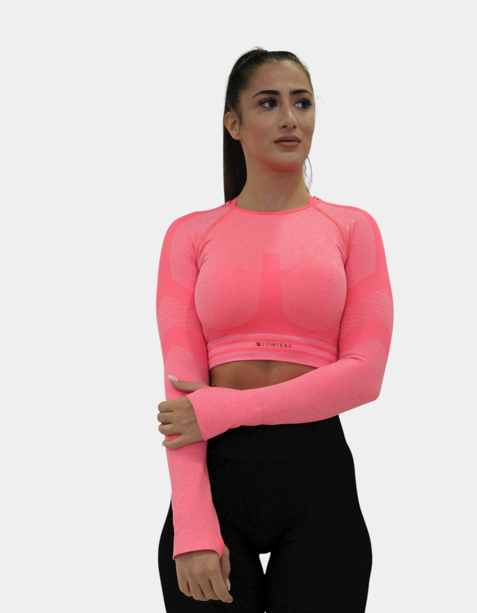 Majica za trening - Crop Amplify dugi rukav