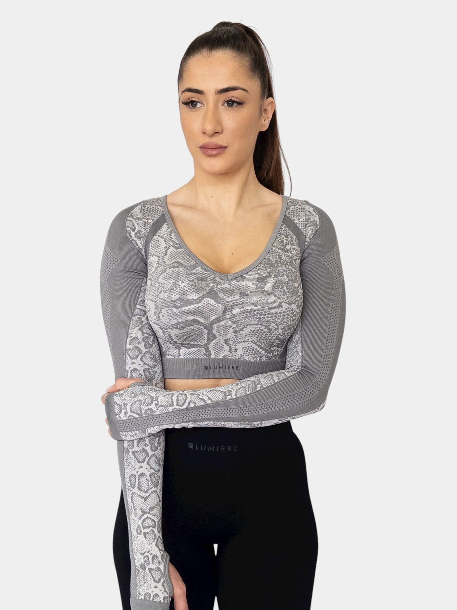 Majica za trening - Crop Snake dugi rukav